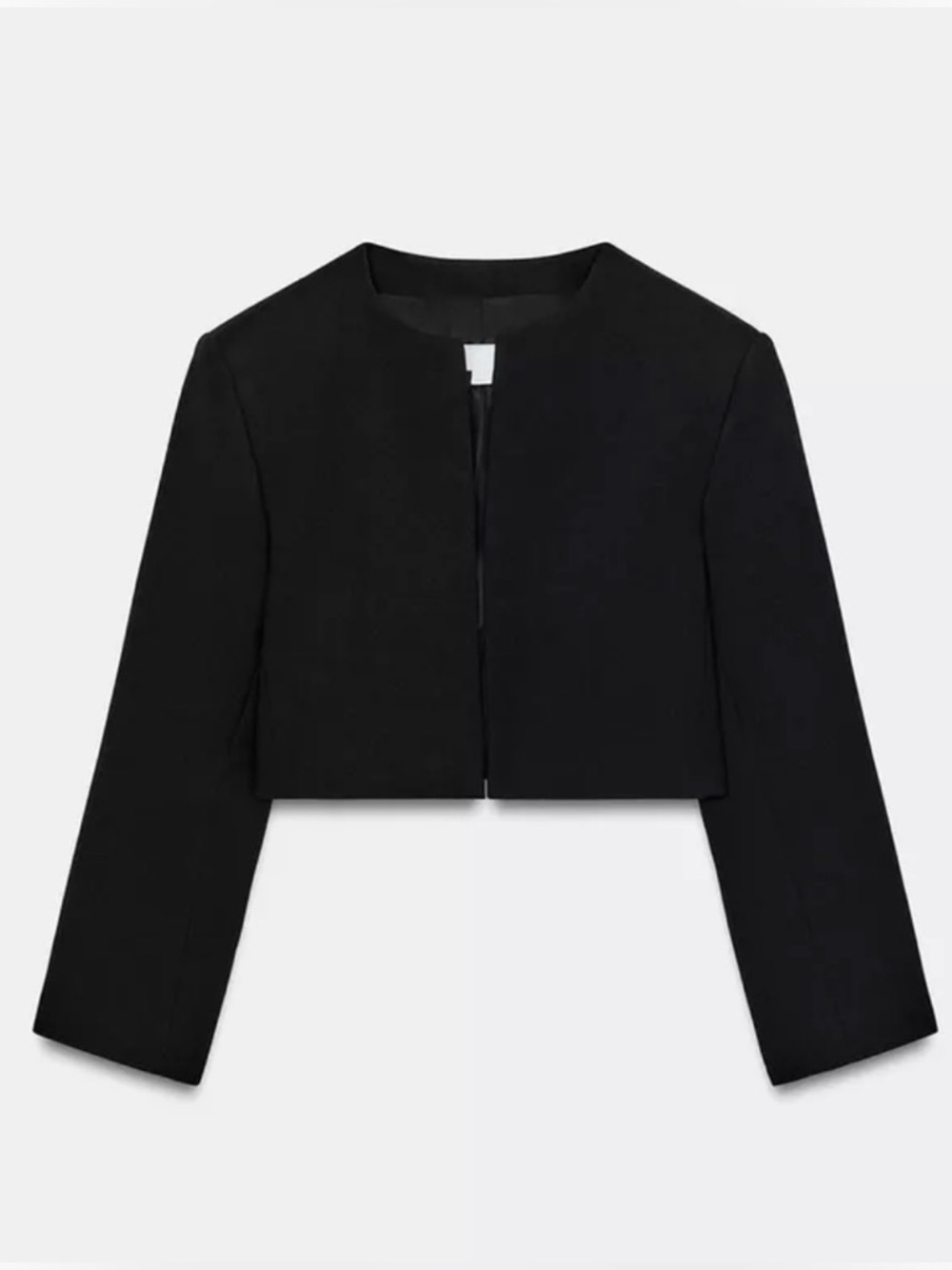 Zara SHORT BLAZER WITH SHOULDER PADS Size M